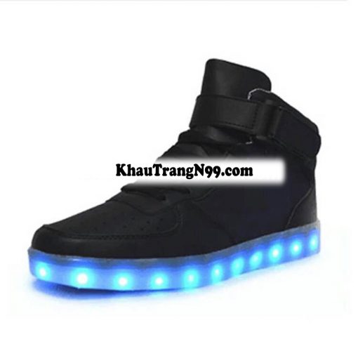 giày phát sáng neon đèn led màu đen
