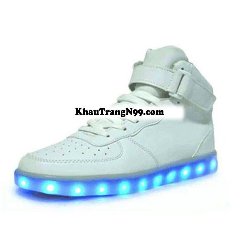 giày phát sáng neon đèn led màu trắng