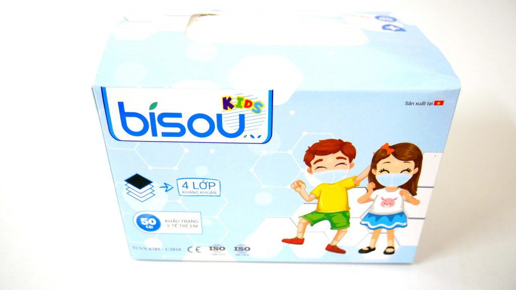 Khẩu trang Bisou cho bé từ 6 tháng đến 10 tuổi - Khẩu trang n99