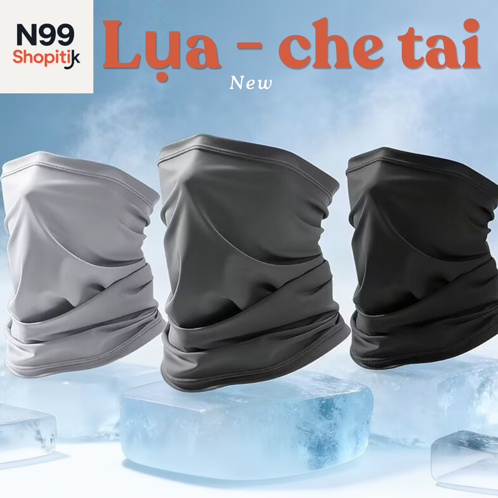 Khăn trùm nửa đầu che cả tai kích thước 25 × 40 cm