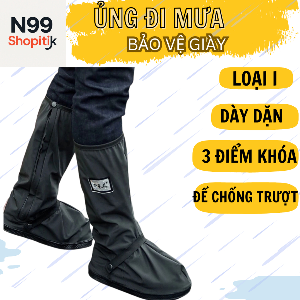 Ủng Đi Mưa Bọc Giày Cổ Cao: Giải Pháp Cho Ngày Mưa Khi Đi Làm, Đi Học