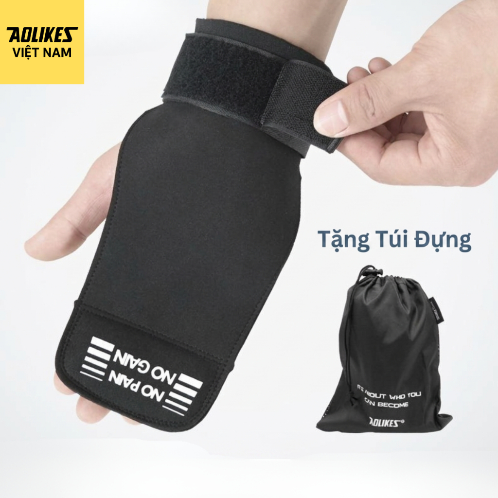 Găng tay tập gym AOLIKES 7639 cho tập tạ, xà đơn và CrossFit
