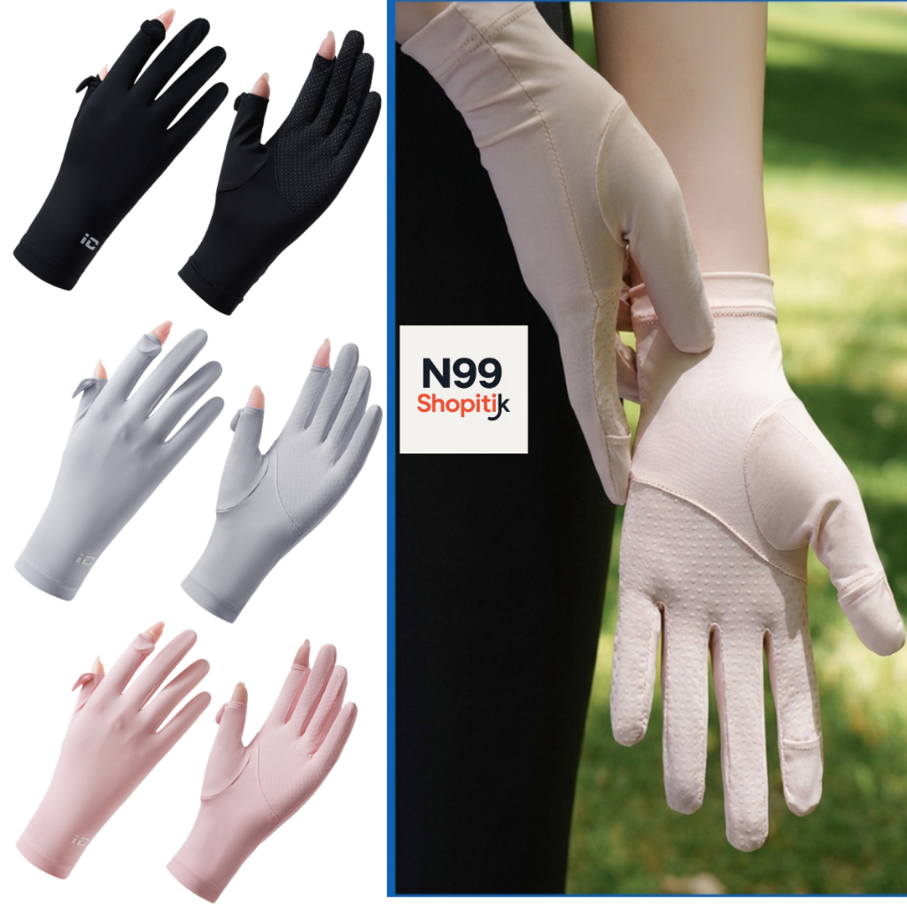 Găng tay chống nắng nữ IC UPF50+ cho nhu cầu đi nắng và hoạt động ngoài trời