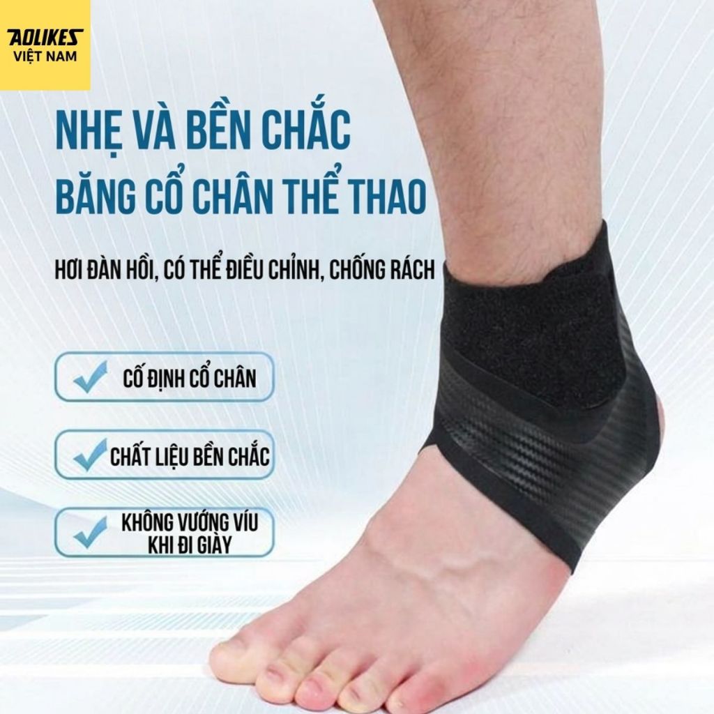 Băng quấn cổ chân AOLIKES 7130: đặc điểm, chọn size và cách sử dụng