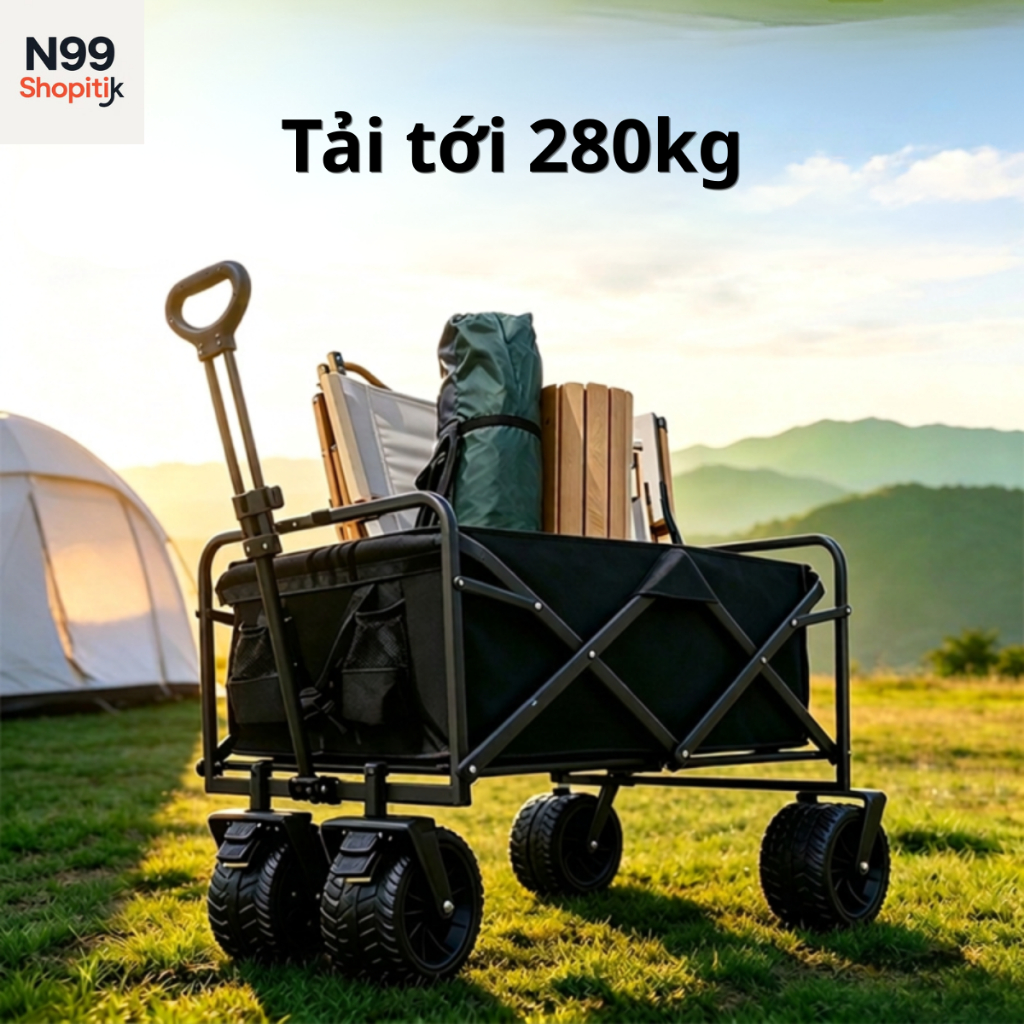 Xe đẩy gấp gọn đa năng tải 280kg