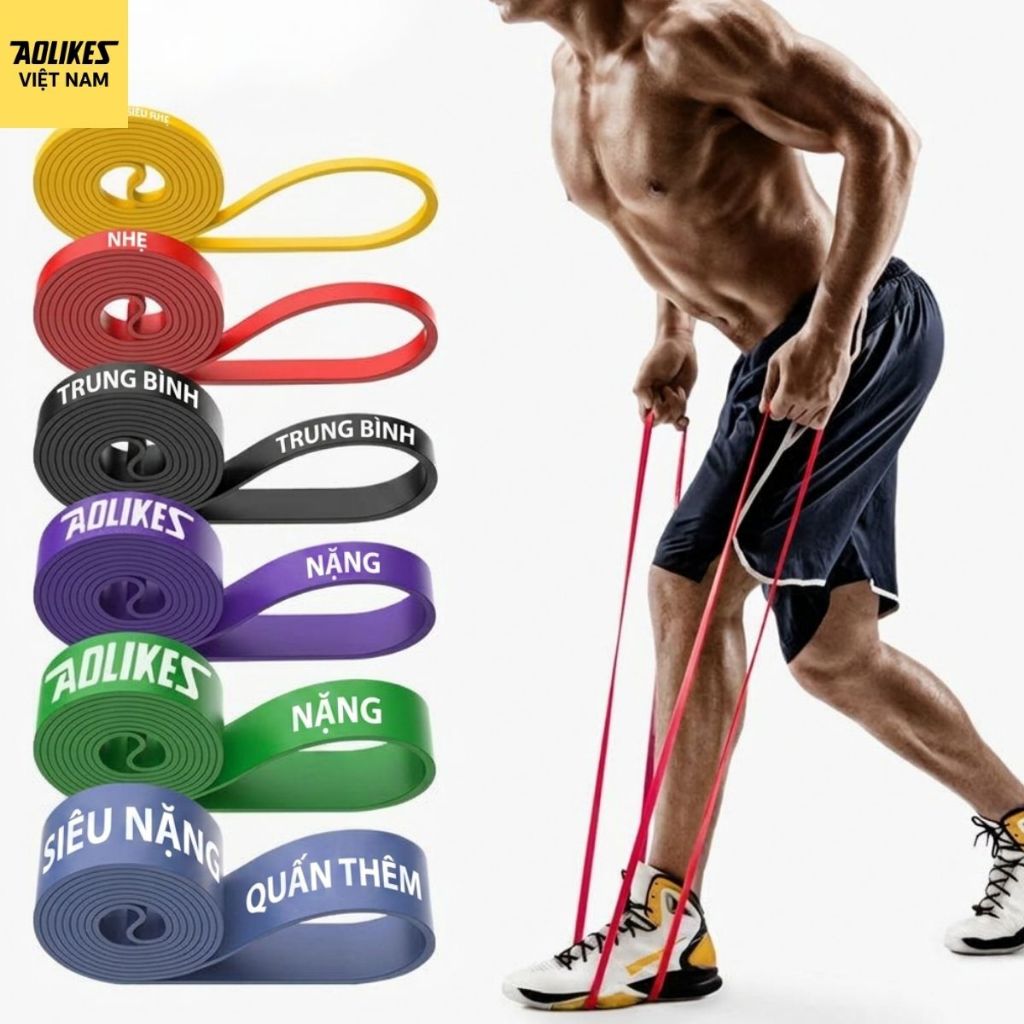 Dây kháng lực AOLIKES A-3602 cho kéo xà, tập gym và vận động tại nhà